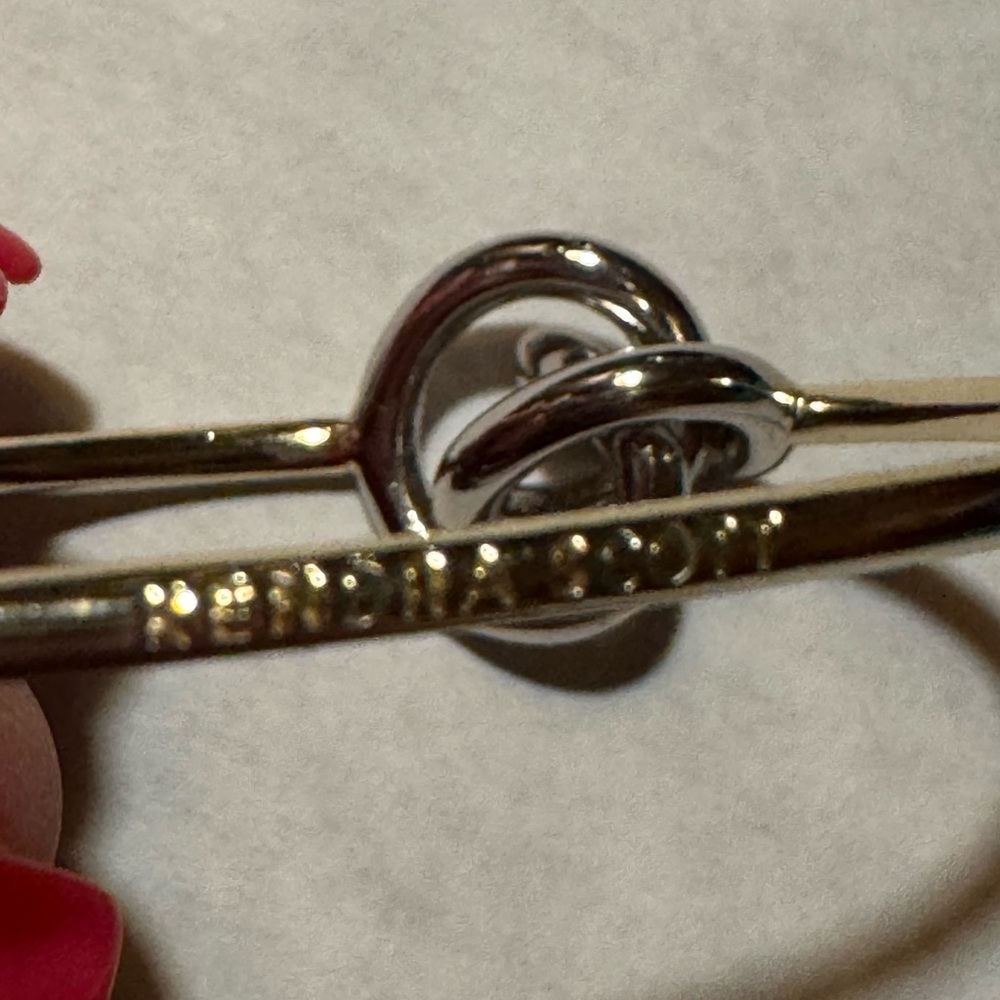Kendra Scott Gold Open Teardrop Knot Earrings - Picture 3 of 3